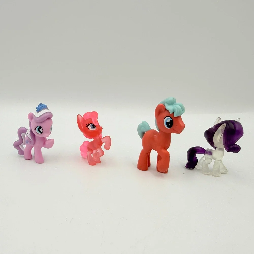 Hasbro My Little Pony Mini Figures Lot of 4 Pinkie Pie Rarity Translucent